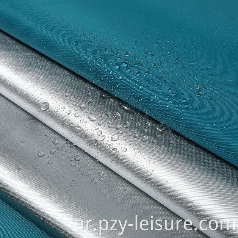 210D silver-coated PU 6000 water pressure tent fabric